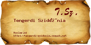 Tengerdi Szidónia névjegykártya
